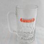 watneys red half pint tankard glass ,with crown stamp at back of glass 544 on stamp,buyer collects or pays postage thank you, see pictures for condition, good ,take as is, Image 9