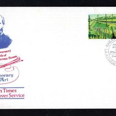 1981 Ireland 150th Anniversary of the Birth of Jeremiah O'Donovan Rossa. Irish Art: Railway Embankment by WJ Leech Stamps Commemorative Stamp Illustrated The Irish Times First Day Cover (FDC)