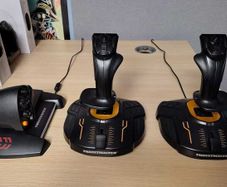 Thrustmaster T16000M HOTAS/HOSAS Dual Sticks & TWCS, Nyogel 767A Upgraded