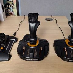 Thrustmaster T16000M HOTAS/HOSAS Dual Sticks & TWCS, Nyogel 767A Upgraded