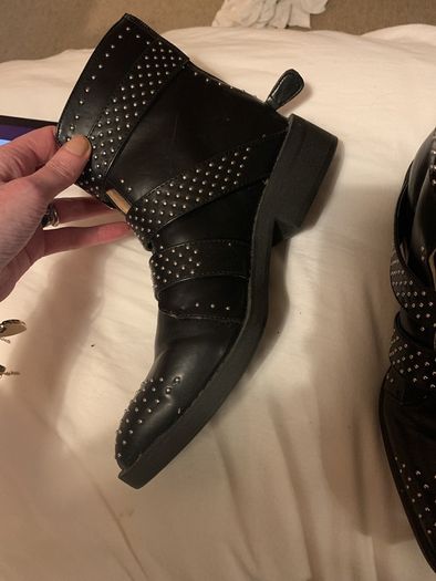 Studded ankle boots