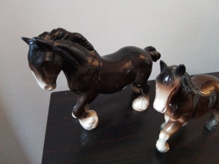Two Clydesdale Horses