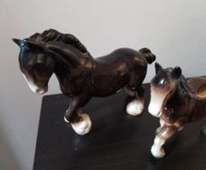 Two Clydesdale Horses