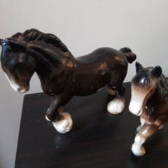 Two Clydesdale Horses