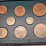 Ireland 1949 1951 1952 1953 Coin Set Half Crown to Farthing Superb Condition Coins!! Image 3