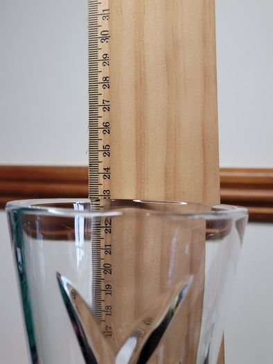 Waterford Crystal John Rocha Vapour Vase Contemporary Irish Art Glass 22cm