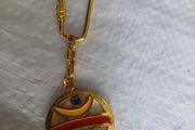 Vintage 1988 Barcelona Olympic Keyring Gold / Official 1992 Cobi &amp; Brazil Pin