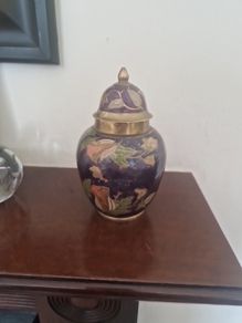 cloisonne lidded urn