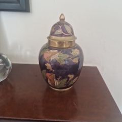 cloisonne lidded urn