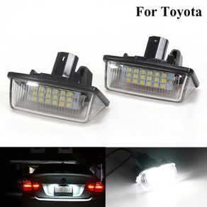 2 Pcs LED Number License Plate Light Lamp Super White Error Free For Toyota Avensis Camry Yaris For Peugeot Citroen 206