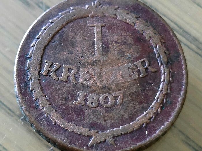 BADEN Kreuzer 1807 key date