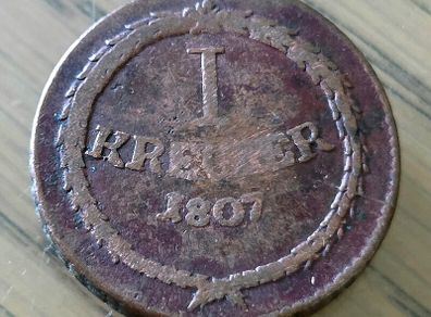 BADEN Kreuzer 1807 key date