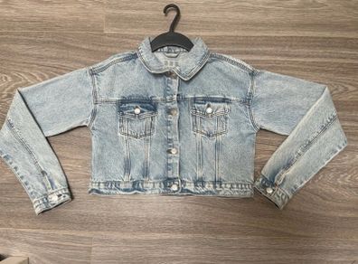 Girls Cropped Denim Jacket