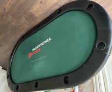 Poker tables used good with folding legs