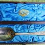 Antique Sterling Silver Christening Spoon by James Crichton & Sons of Glasgow, presented in its Original Velvet-lined Box. with original handwritten note from Glasgow dated October 4, 1886. Image 2