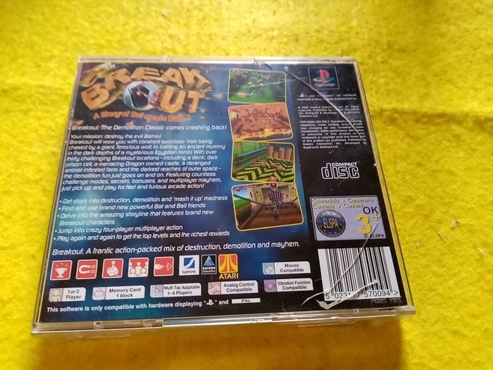 Break out PlayStation1 Ps1 PlayStation 2 ps2 games Original