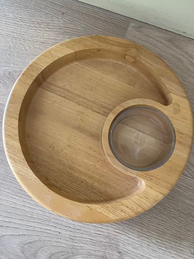 Wooden Dip Serving Dish