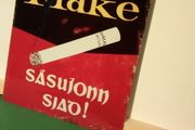 Wills Gold Flake tin metal sign