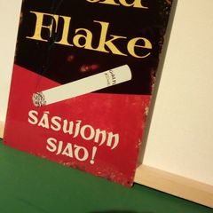 Wills Gold Flake tin metal sign