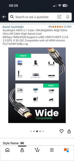 Hdmi 8K 10m Cable
