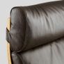 POANG Armchair, Dark Brown Leather Image 4