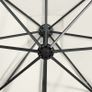 Cantilever Umbrella with Pole and LED Lights Sand 300 cm Image 2
