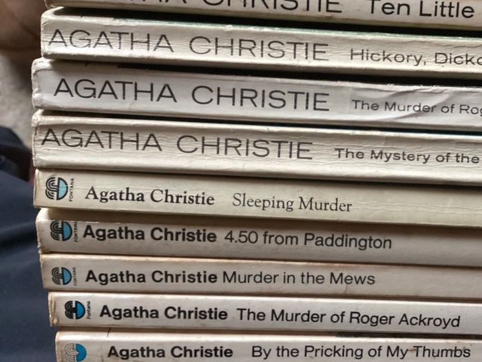 Vintage Agatha Christie Crime Fiction Book Bundle