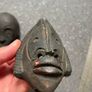 Small Tribal Art Pottery Mask African Ceramic Wall Decor Image 5