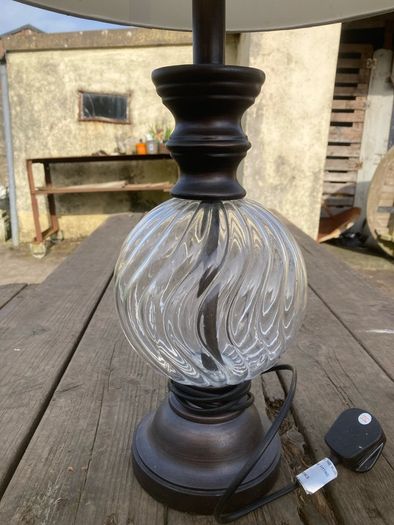 wood/glass lamp