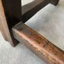 Early 20th Century Jacobean Revival Solid Oak Console Table. Image 6