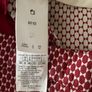 Marella Red Patterned Trousers - Size 12 - Cropped Fit Image 5