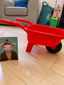 Toy wheelbarrow