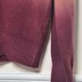 mens 7 for All Mankind wool jumper crew neck overdyed camel burgundy Size SMALL Image 5