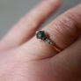 Vintage sold Gold  9c and silver Ring 1,8g Image 3