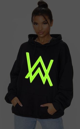 Alan Walker hoodie glow in the dark logo hoodie Alan walker dj hoodie jumper