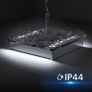 Bathroom Mirror Cabinet with LED Lights, Anti-Fog, Colour Changing & Touch Sensor, Aluminium Double Door, 650x600mm Dimmable, Shaver Socket Image 5