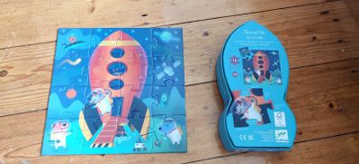 Djeco 16 Piece Spaceship Jigsaw Puzzle
