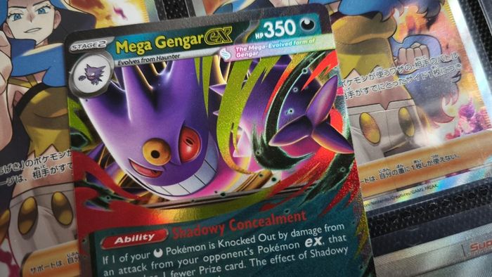 Mega Gengar EX ! Double Rare ! from Phantasmal Flames Set ! 2025 ! Pokemon Card !