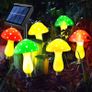 Set of 6 Solar Mushroom Lights Garden Outdoor Decor, 8 Modes Waterproof Mushroom Ornaments for Lawn Gardening Pathway Landscape Yard Easter Pathway Fence Christmas Halloween Decorations (FREE SHIPPING) Image 4