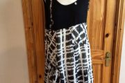 Purple Rose ladies black and white sleeveless dress Size L Uk 14/16 postage included