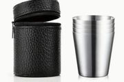5pcs Premium Stainless Steel Shot Glasses - 1oz Metal Cups for Whiskey. New, unopened.