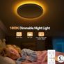 Light Dimmable 24W Ceiling Lamp with Remote Control 6W 1800K Night Light Warm 3000K-6500K Ceiling Lights for Bedroom Kids Room Living Room Bathroom Kitchen Round White Image 2