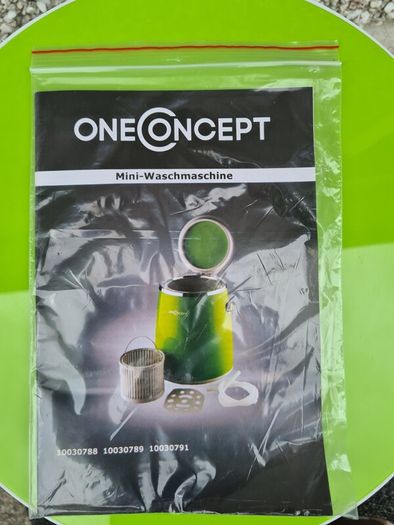 OneConcept Ecowash-Pico Garden Edition Mini Washing Machine