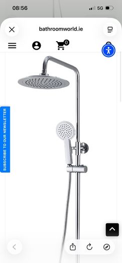Niko Bathrooms Rayne Thermo Bar Valve C/w Shower Kit Cp
