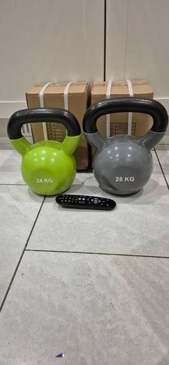2xbrand new cast iron kettlebells