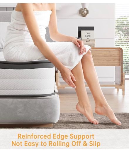 Single Mattress 3FT Memory Foam Spring Hybrid Mattress 18CM 7 Inch Memory Foam Pocket Sprung Mattress Edge Support & Motion Isolation Spring Hybrid Single Mattresses