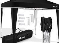 main image for ad Gazebo 3 x 3 m Waterproof Pop-Up Folding Gazebo Height Adjustable Garden Tent UV Protection 50+ Party Tent with Bag for Garden (Beige)