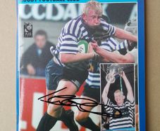 Blackrock College signed rugby yearbook Leo Cullen