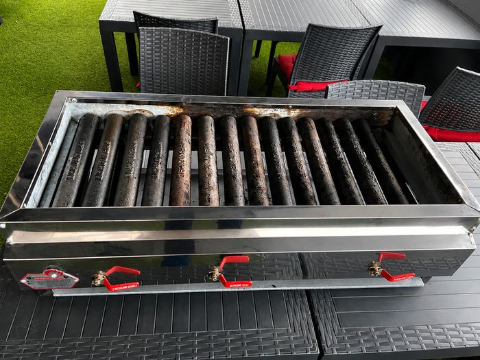 Commercial Kebab Grill 100 cm Stainless Steel.