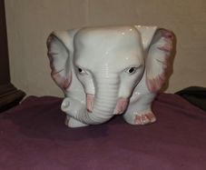 Vintage ceramic Elephant planter